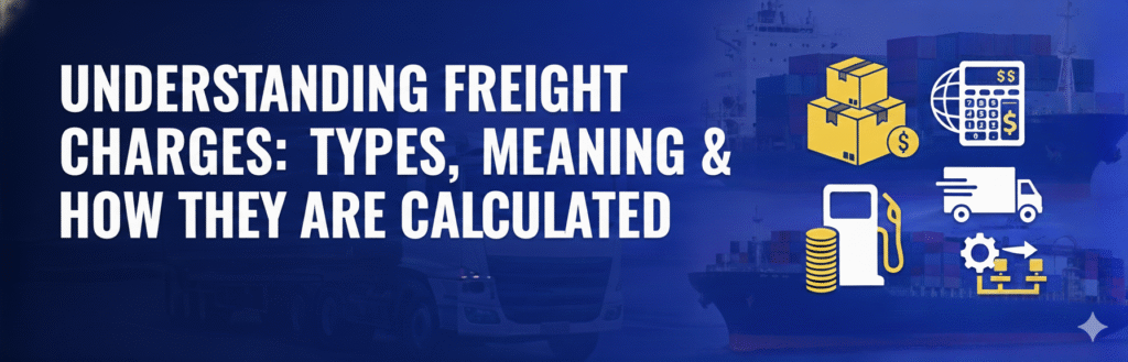 Understanding Freight Charges: Types, Meaning & How They Are Calculated Banner