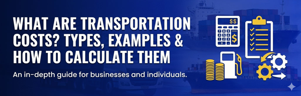What Are Transportation Costs? Types, Examples & How to Calculate Them Banner